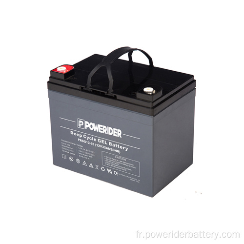 Batterie de plomb de gel de cycle profond 12V 35Ah